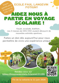 Ecole Paul Langevin - Collecte voyage scolaire