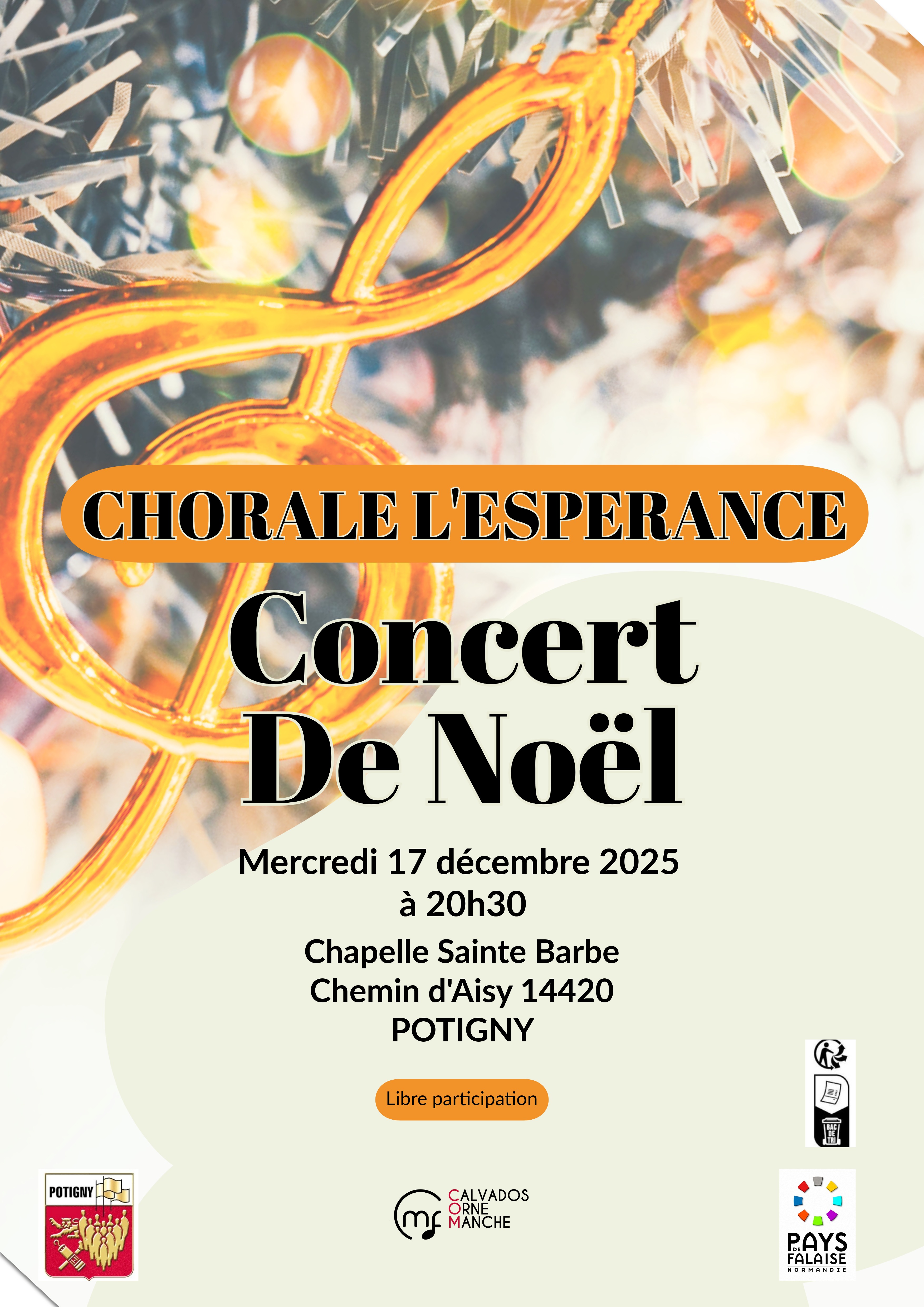 Chorale concert de Noël Potigny 17.12.2025
